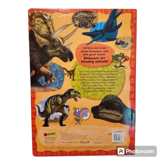 Fascinating Dinosaurs" Hard Pages Beautiful 12 Pages Book Kids Large Book - Picture 5 of 5